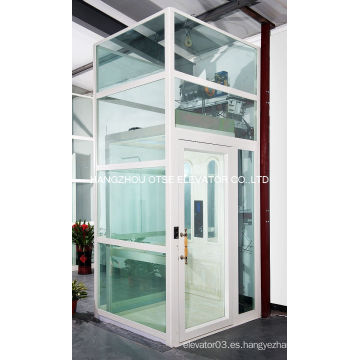 Hangzhou OTSE pequeños ascensores para casas de puerta plegable para 320kg 4 persona